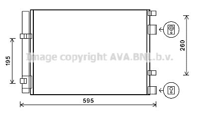 AVA QUALITY COOLING Конденсатор, кондиционер HY5268D